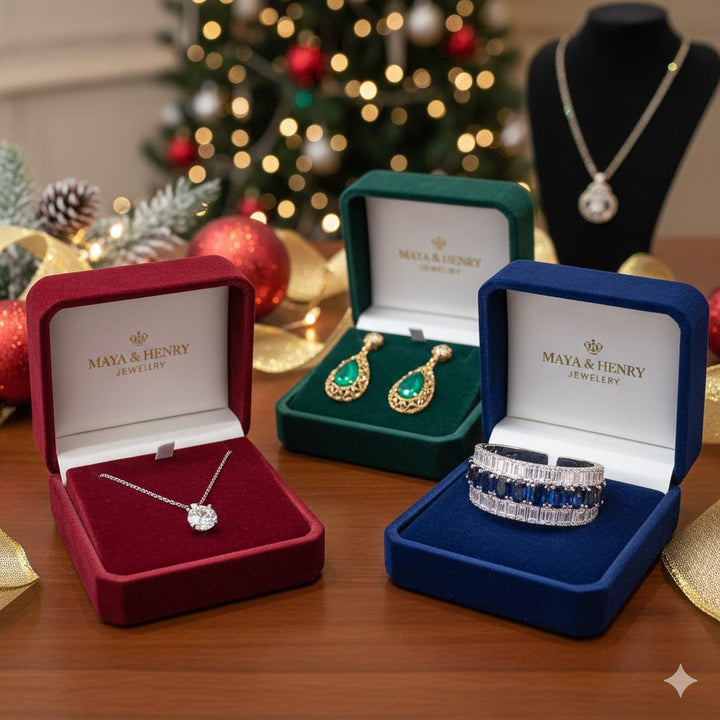 Maevina Crimselle Gold Jewelry Set